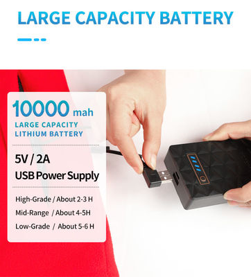 55C 5V ذكي قابل لإعادة الشحن جيليه ساخن جهاز تدفئة الجسم للرجال