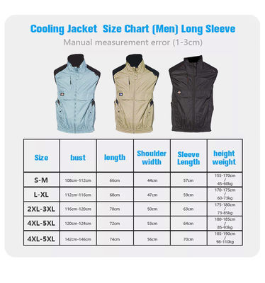 Anti UV Summer Fan Cooling Vest 6700mAh Body Air Conditioner Vest