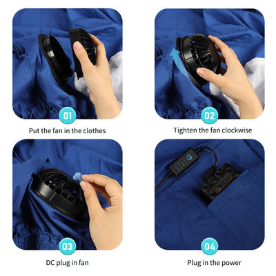 سترة Windbreaker Cooling Fan Jacket 10050mAh ملابس مكيفة