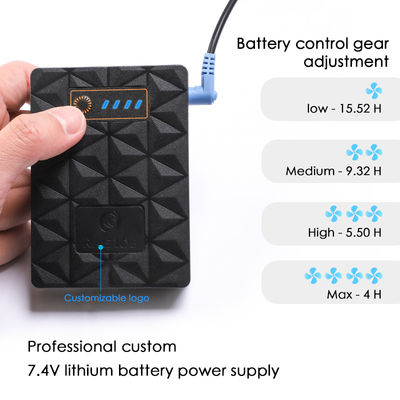 12V مروحة تبريد سترة 6700mAh تكييف الهواء البدلة مروحة