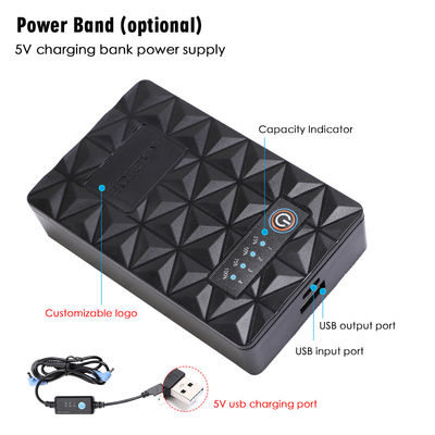 10050mAh تكييف الهواء مروحة الملابس 5V بطارية سترة التبريد