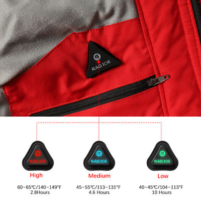7.4 فولت الشتاء بطارية التدفئة معطف دافئ الملابس التدفئة الرجال الكهربائية المدفئة الملابس محجبة